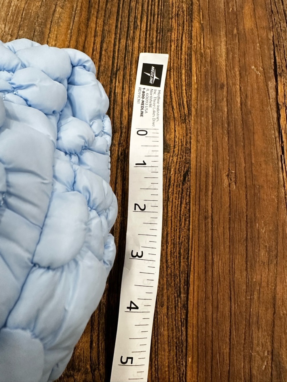 Light Blue Quilted Pouch - Picture 5 of 6
